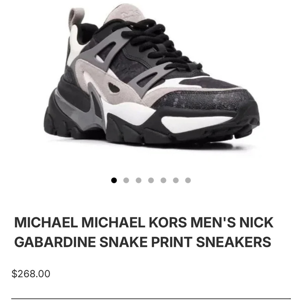 Michael Kors Black and White Men's Sneakers